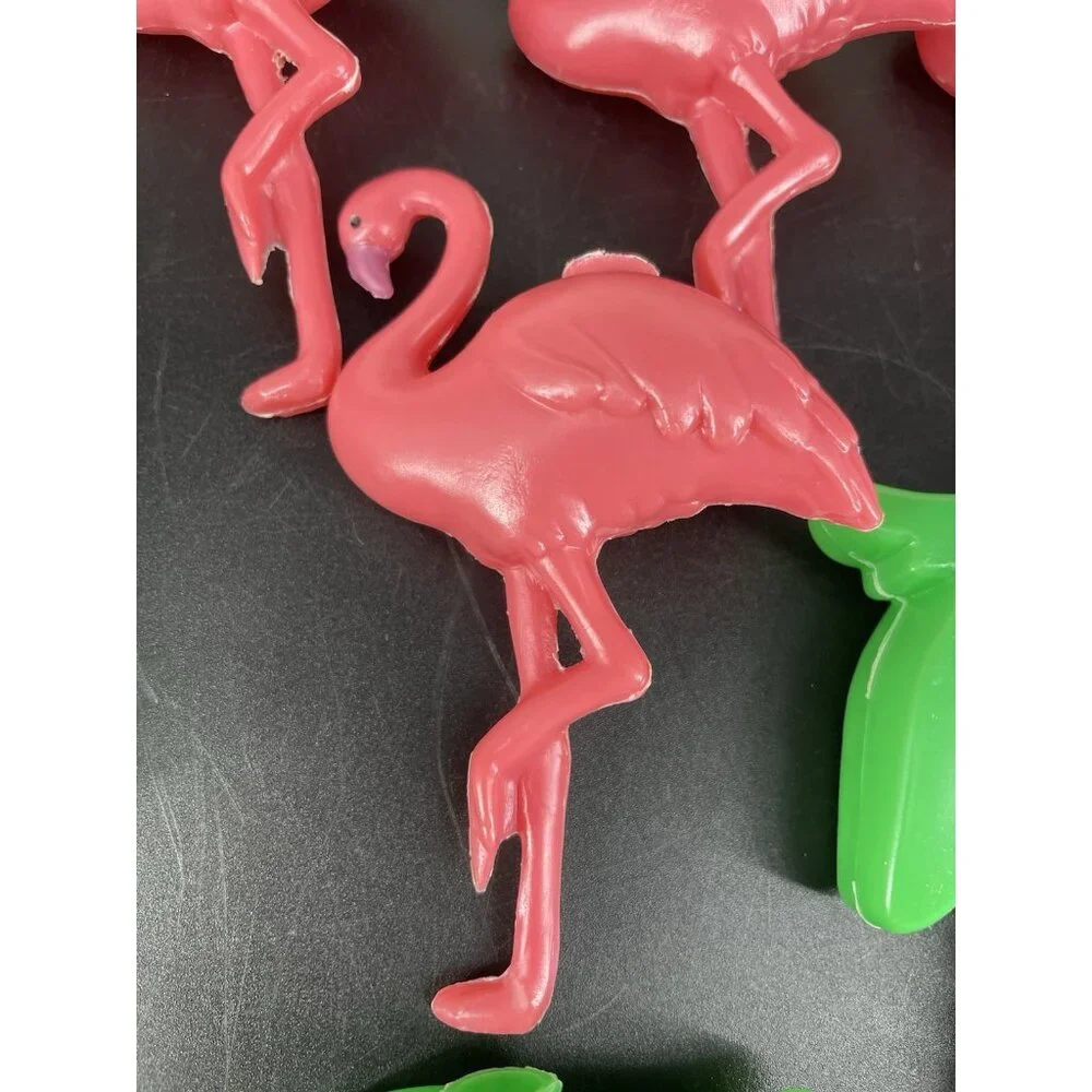 Lidco Party Lights Flamingo Palm Tree Blow Mold Patio Lighting 10pc NEW!